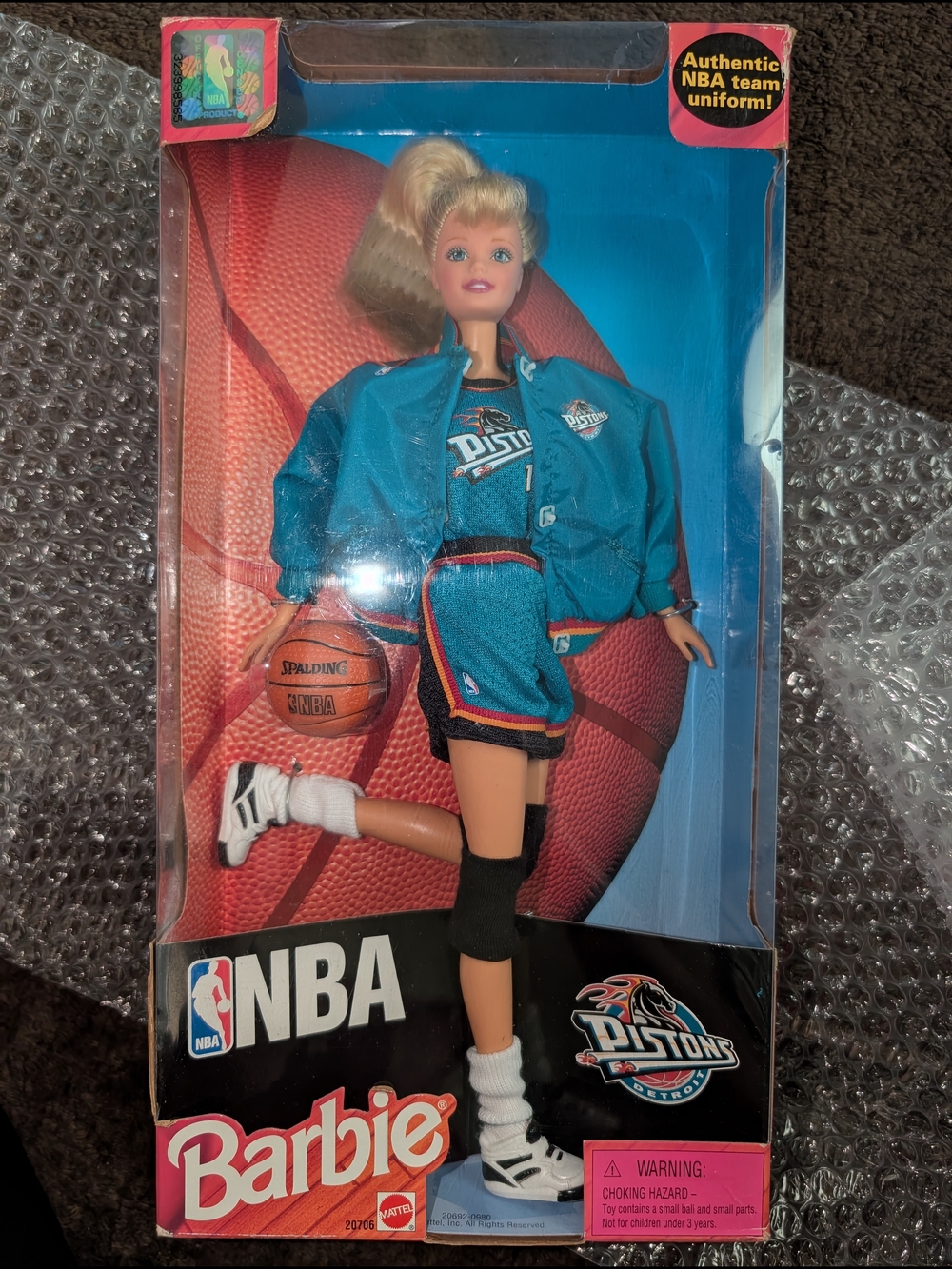 Detroit Pistons Limited Edition Barbie Doll New In Box